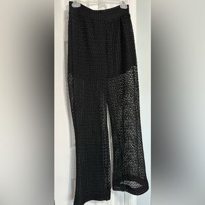 Women/Missy knitwear/Lace Black Trousers, Polyester!!
